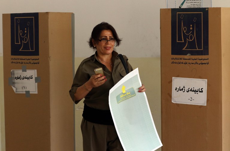 People in the Kurdistan Region and Iraq vote in the parliamentary elections across the country. (Photo: AFP)